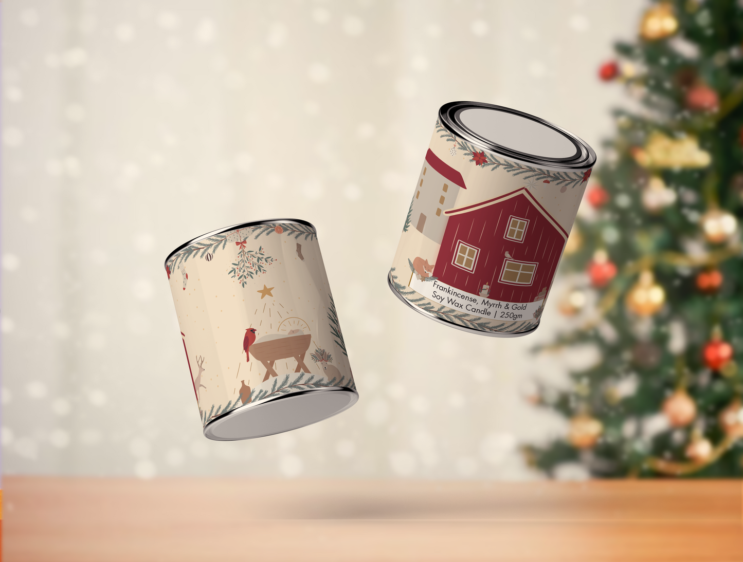 Traditional: Frankincense, Myrrh, & Gold