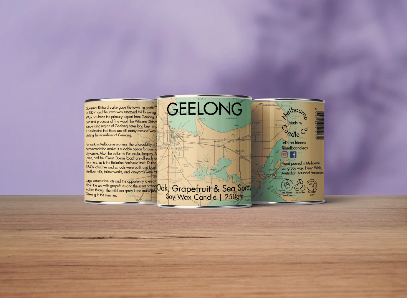 Geelong - Oak, Grapefruit, & Sea Spray