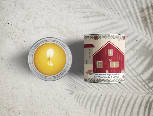 Traditional: Frankincense, Myrrh, & Gold